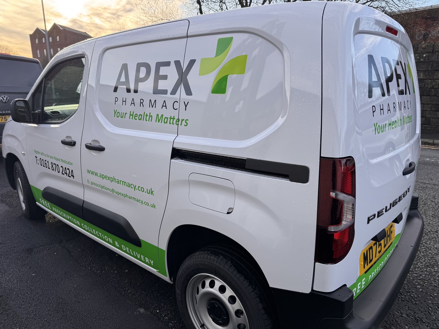 Apex Pharmacy branded van