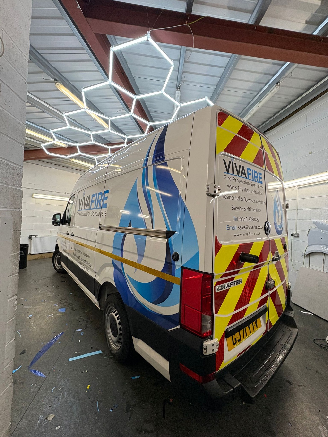 VivaFire branded commercial van