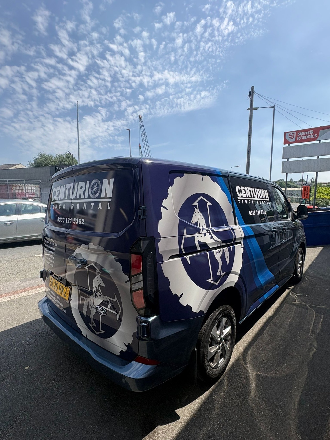 Centurion Truck Rental full van wrap
